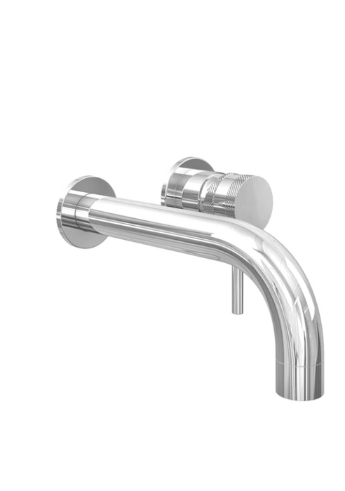 Core Brushed Brass Wall Mounted Basin Mixer
