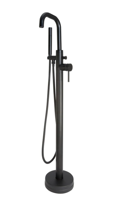 Core Noir Matt Black Freestanding Bath Shower Mixer