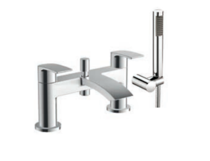 Belini Chrome Bath Shower Mixer Kit