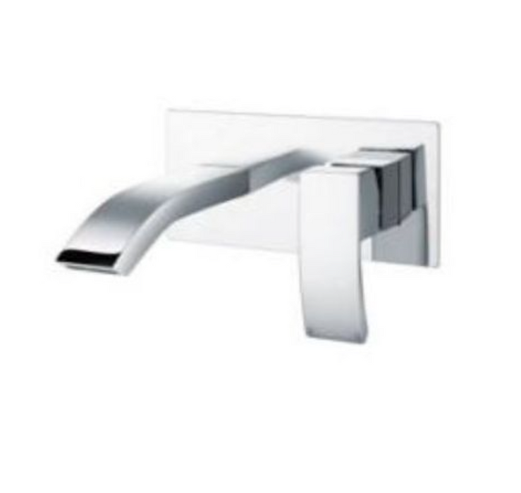 Descent Chrome Wall Mounted Basin Mixer