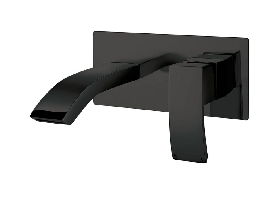 Descent Chrome Wall Mounted Basin Mixer