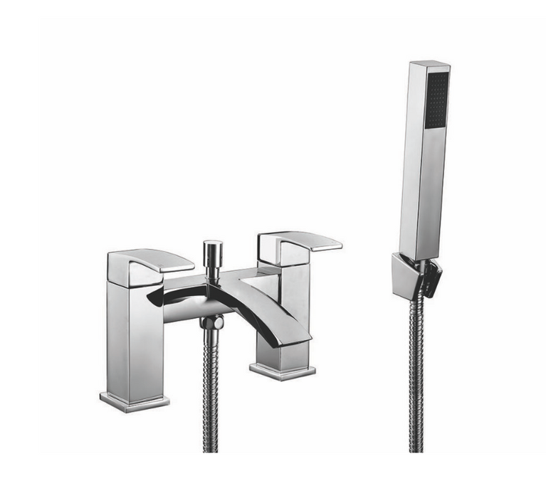 Descent Noir Matt Black Bath Shower Mixer Kit