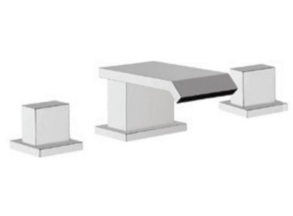 Miami Chrome 3 Hole Bath Filler