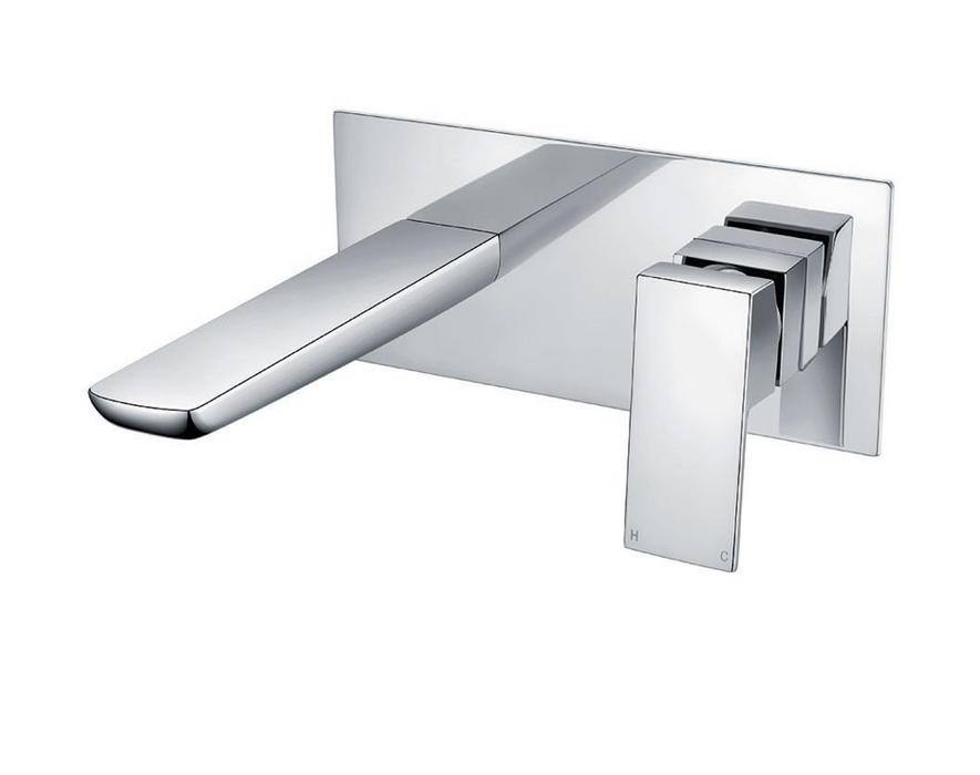 Muro Chrome Wall Mounted Bath Mixer