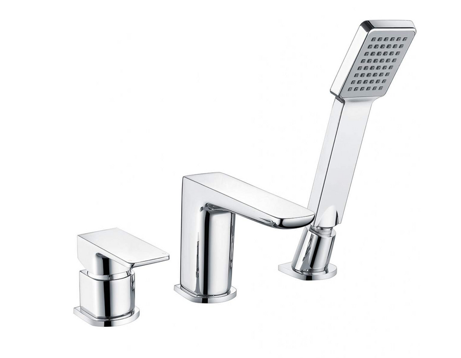 Muro Chrome 3 Hole Bath Mixer