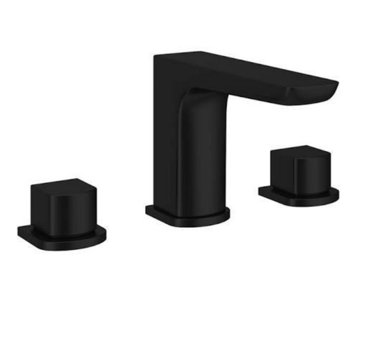 Muro Noir Matt Black 3 Hole Basin Filler
