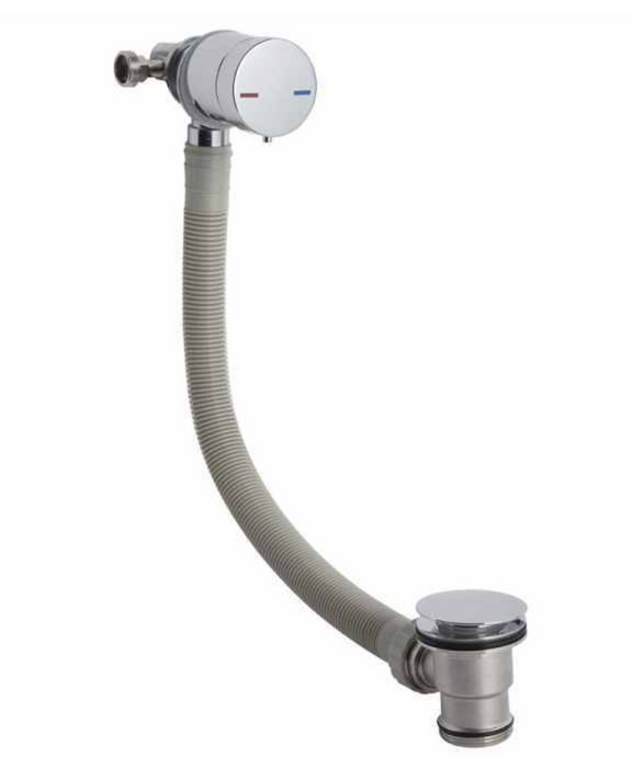 Scudo Black Bath Filler and Overflow