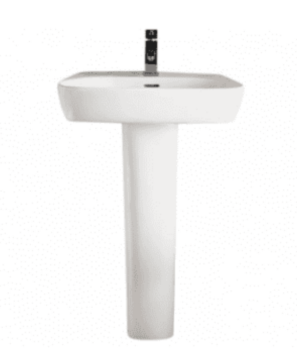 Cubix 600 1TH Basin with Semi-Pedestal