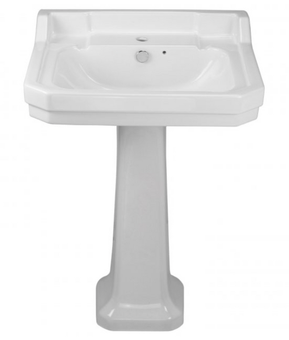 Holborn Traditional 1TH 610 Basin with Pedestal
