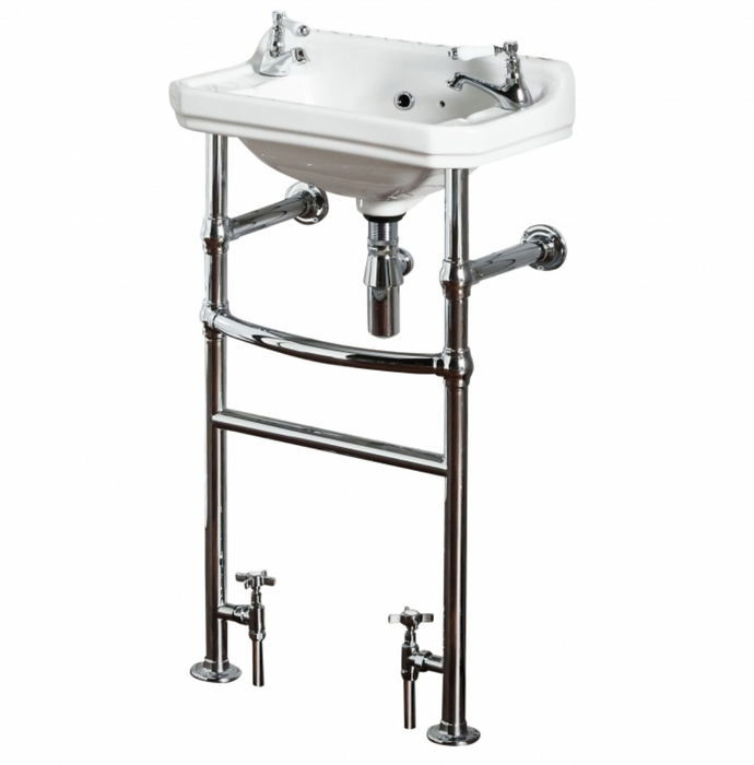 Holborn Traditional 500 Basin with Pedestal Radiator