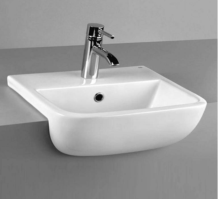 Series 600 420mm Semi-Recessed Basin 1TH