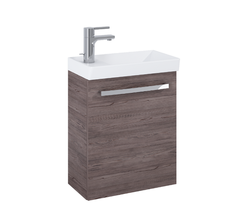 Aquatrend Gloss Grey 455 Wall Hung Vanity with Basin