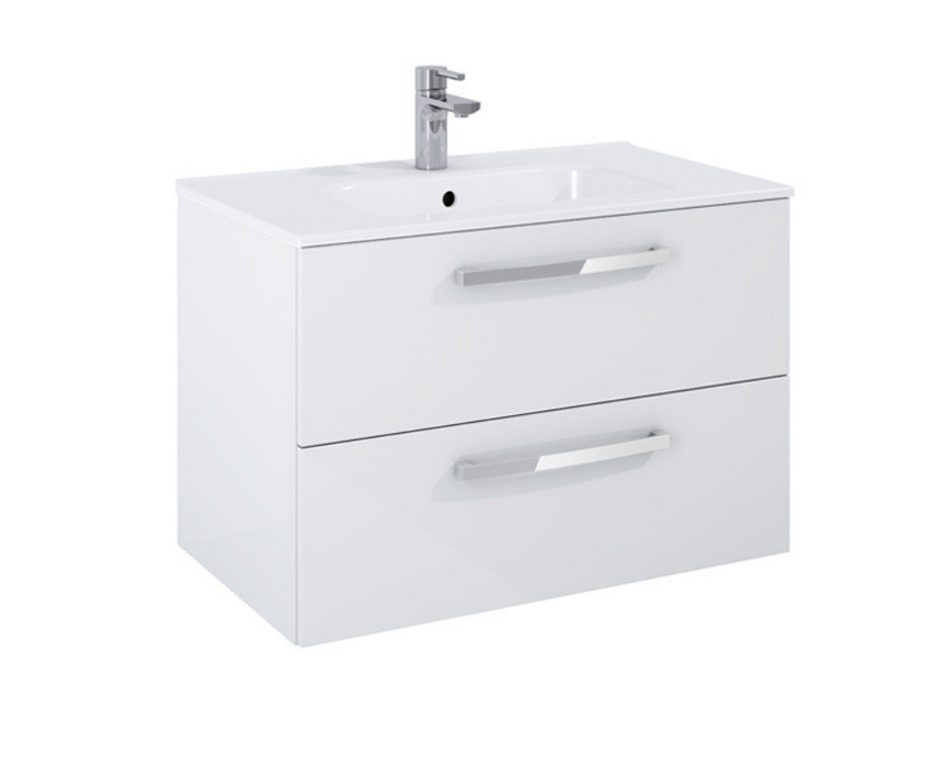 Aquatrend Avola Grey 800 Wall Hung Vanity with Basin