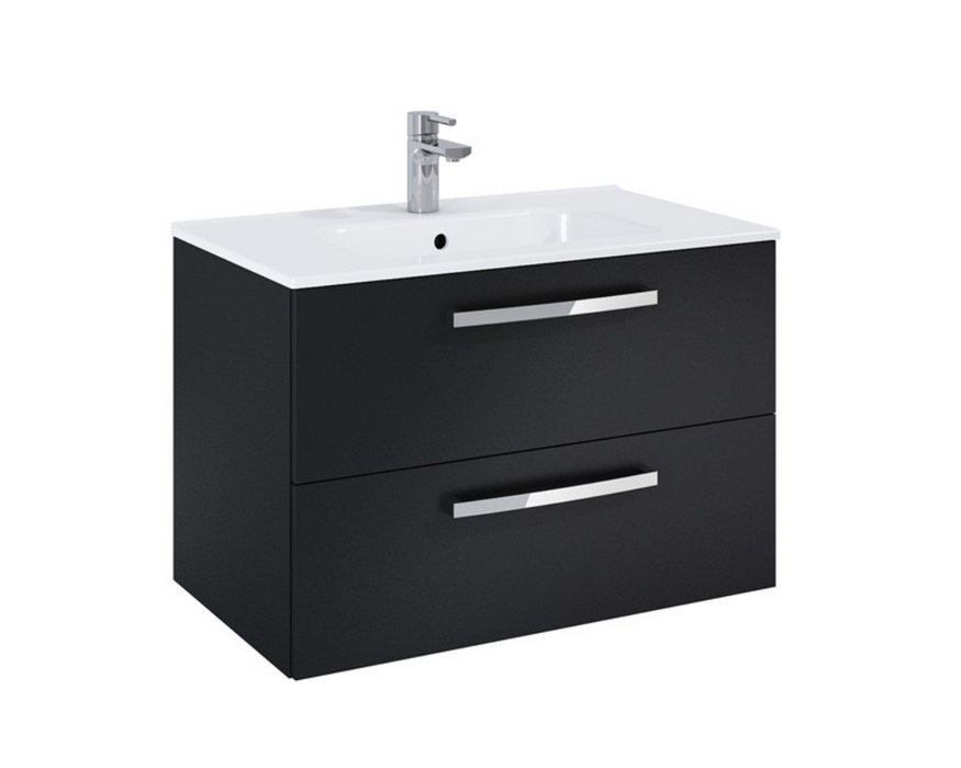 Aquatrend Avola Grey 800 Wall Hung Vanity with Basin