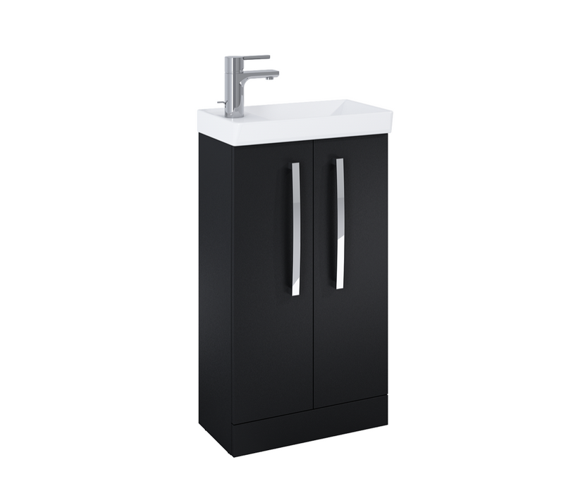 Aquatrend Gloss White 455 Cloak Vanity with Basin