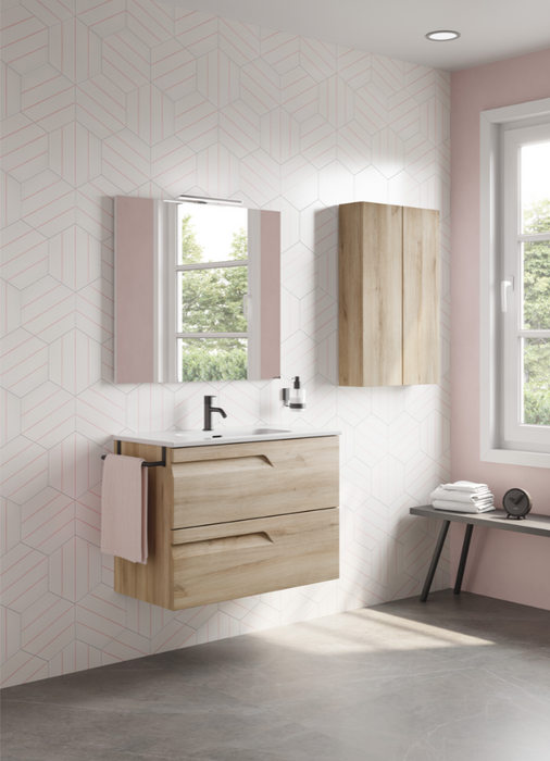 Vitale Urban Grey 810 Vanity Unit with Square Ceramic Basin