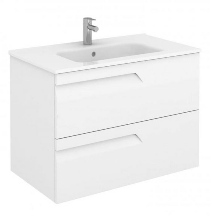 Vitale Smoke 810 Vanity Unit with Square Ceramic Basin