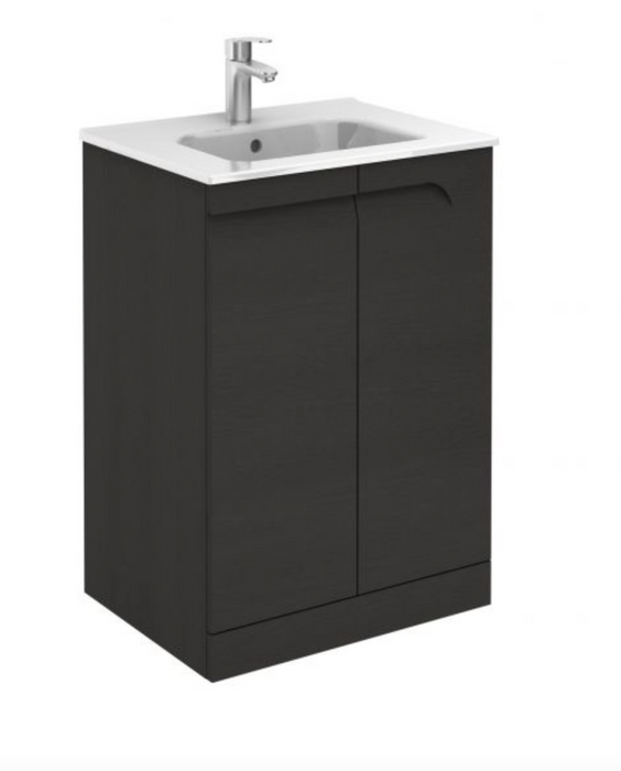 Vitale Smoke 610 Floorstanding Vanity with Ceramic Basin