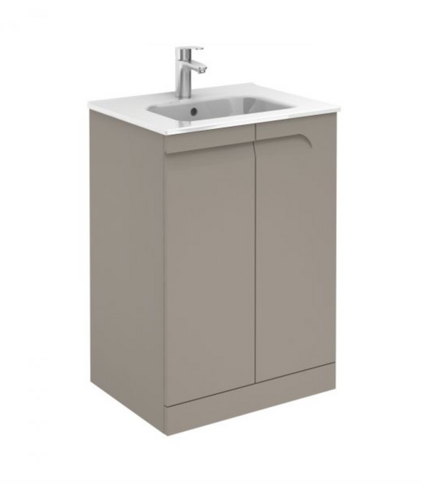 Vitale Light Oak 610 Floorstanding Vanity with Ceramic Basin