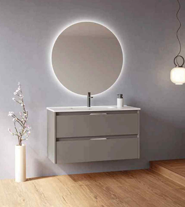 Suki Matt Smoke 800 Vanity Unit with Basin