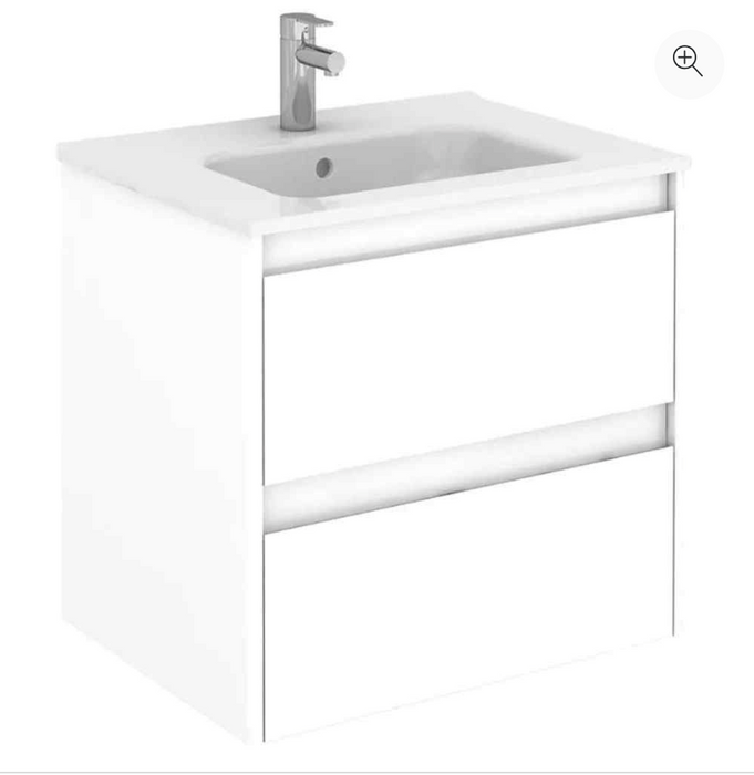 Alfa Oak 900 Wall Hung Vanity Unit with Basin