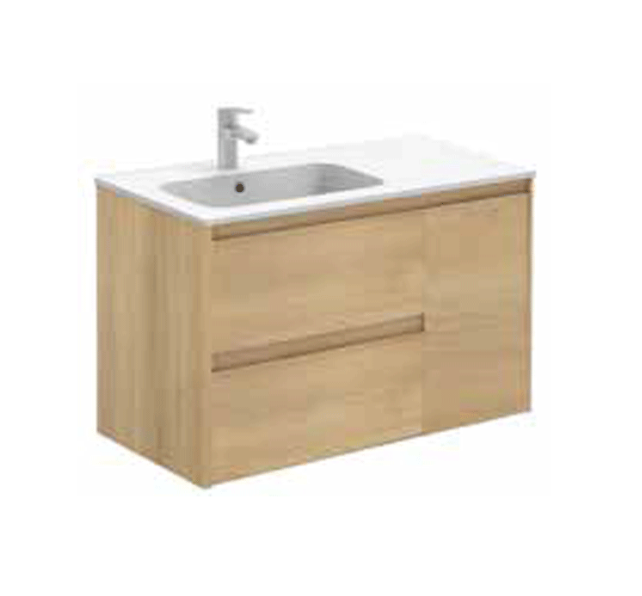 Alfa Matt White 600 Wall Hung Vanity Unit with Basin