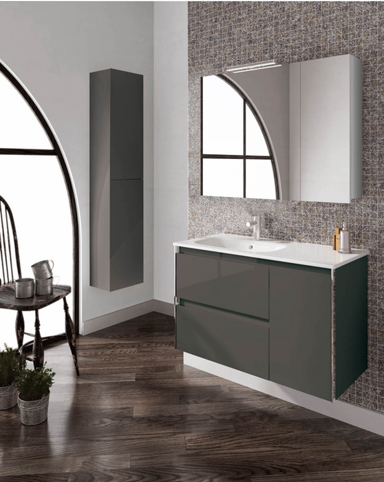 Alfa Matt White 600 Wall Hung Vanity Unit with Basin