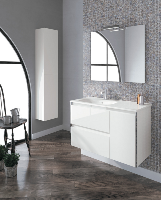 Alfa Oak 900 Wall Hung Vanity Unit with Basin