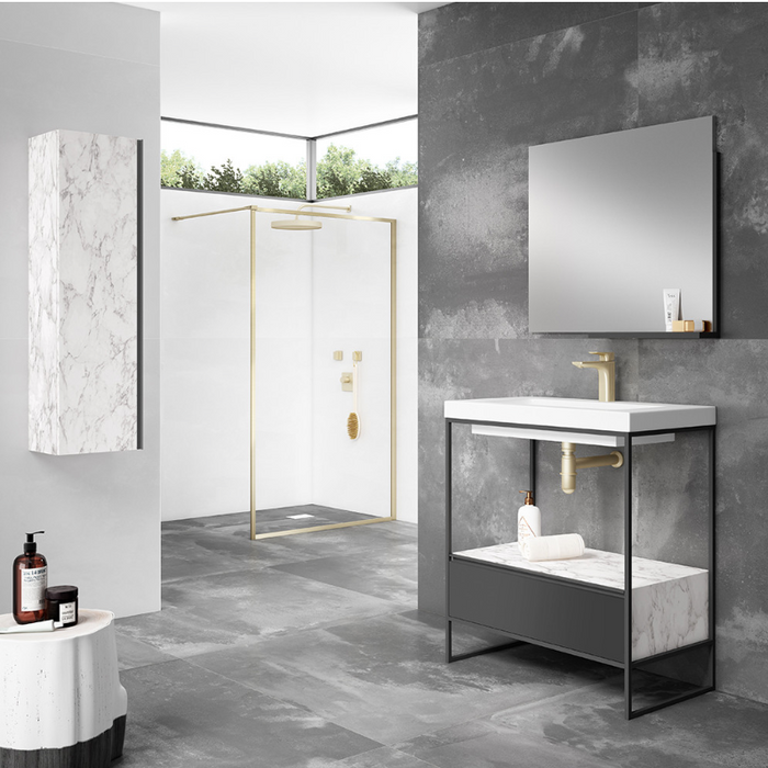 Mode White Marble 1200 Tall Column Unit