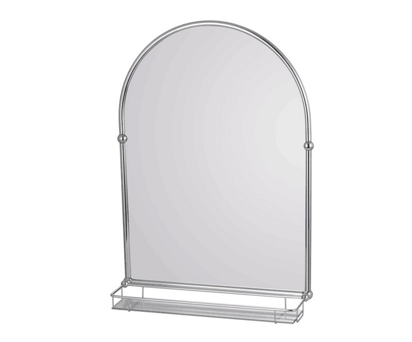 Holborn Chrome Traditional Arched Mirror