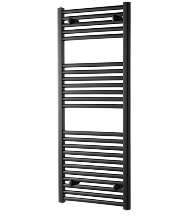 Black Noir Straight Electric Towel Rail 500 x 800mm