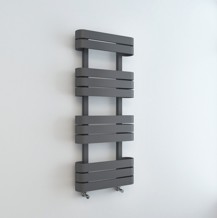 Compass White Designer Towel Rail 500 x 1200mm