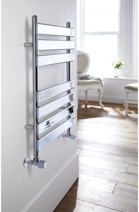 Piazza Chrome Designer Towel Rail 500 x 1150mm
