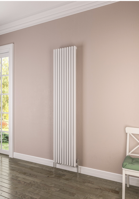 Desio White Steel Vertical Designer Radiator 500 x 1800mm