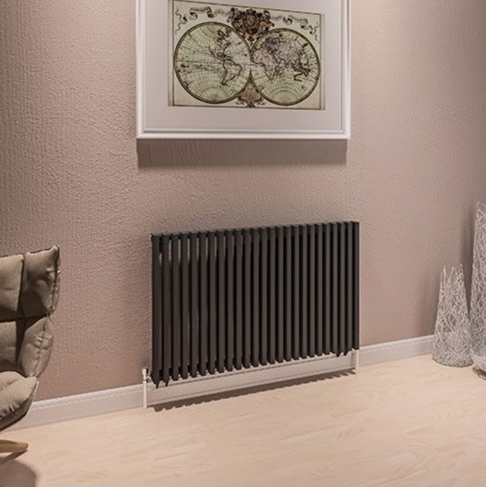 Desio Anthracite Steel Horizontal Designer Radiator 780 x 600mm