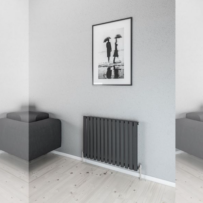 Moda Anthracite Steel Horizontal Designer Radiator 600 x 600mm