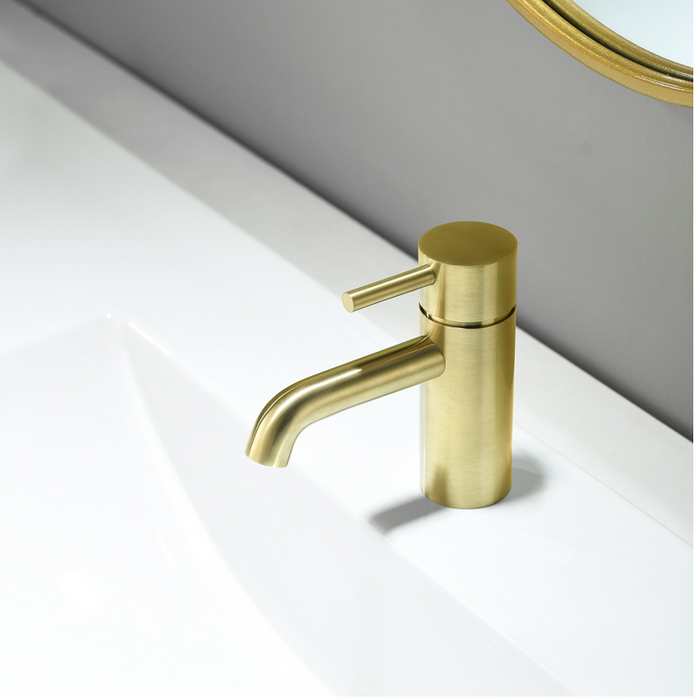 Mineral Brushed Brass Mono Basin Mixer