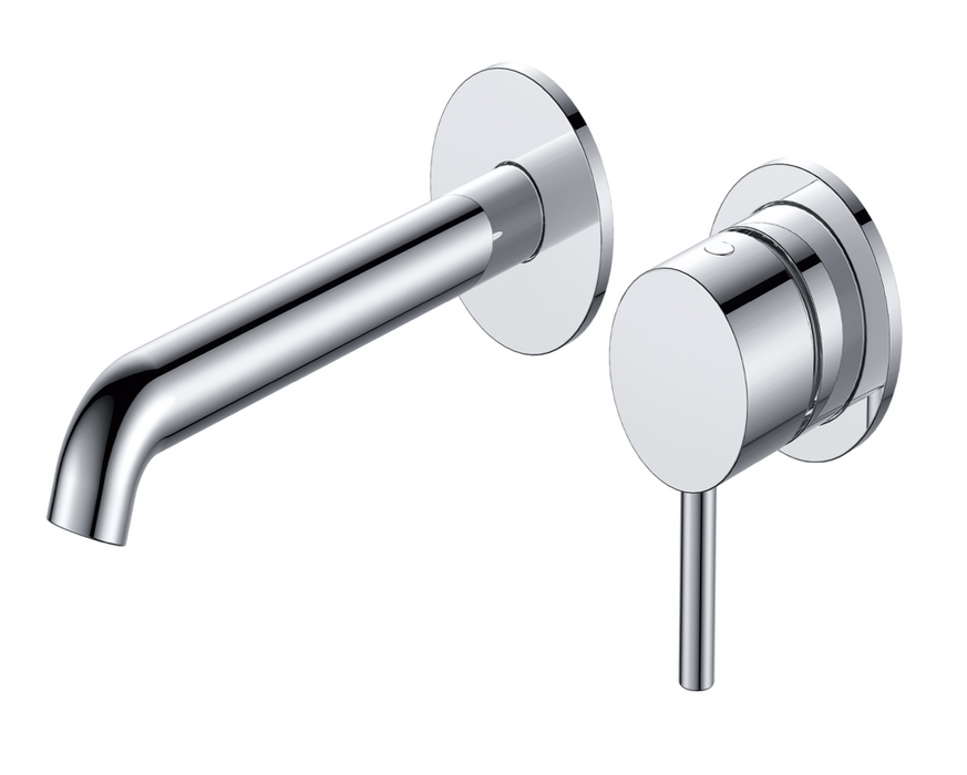 Mineral Chrome Wall Mounted Basin Mixer