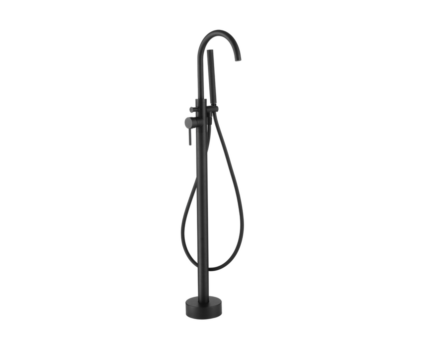 Mineral Matt Black Freestanding Shower Mixer