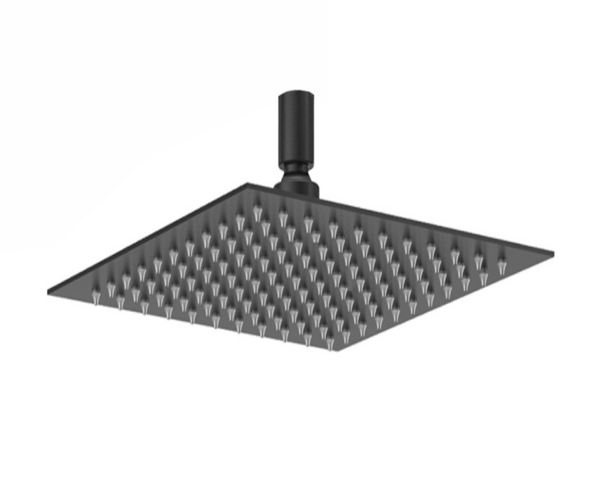 Velar Matt Black/Copper Twin Shower Valve Inc Shower Head and Hand Shower