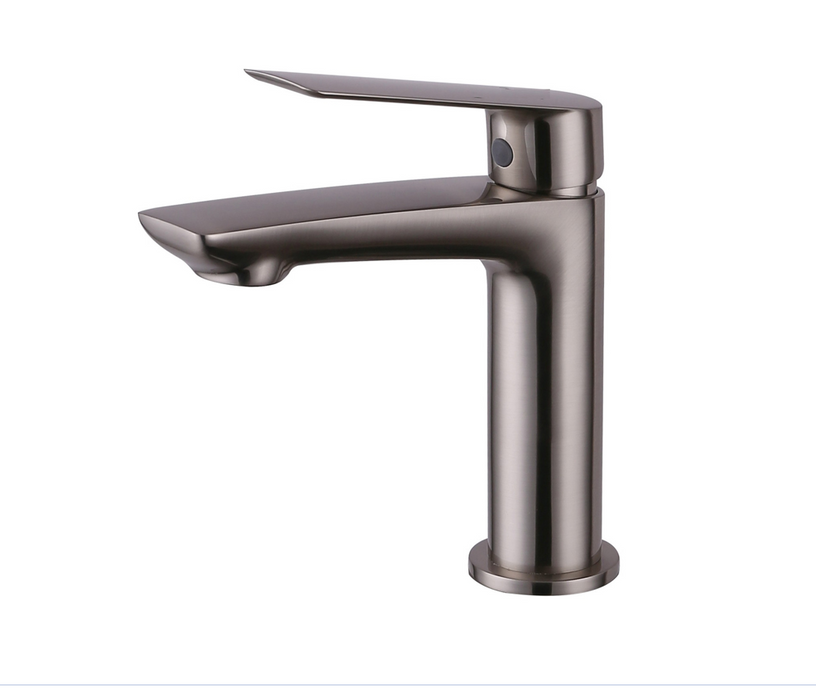 Sleek Matt Black Basin Mixer with Click-Clack Waste