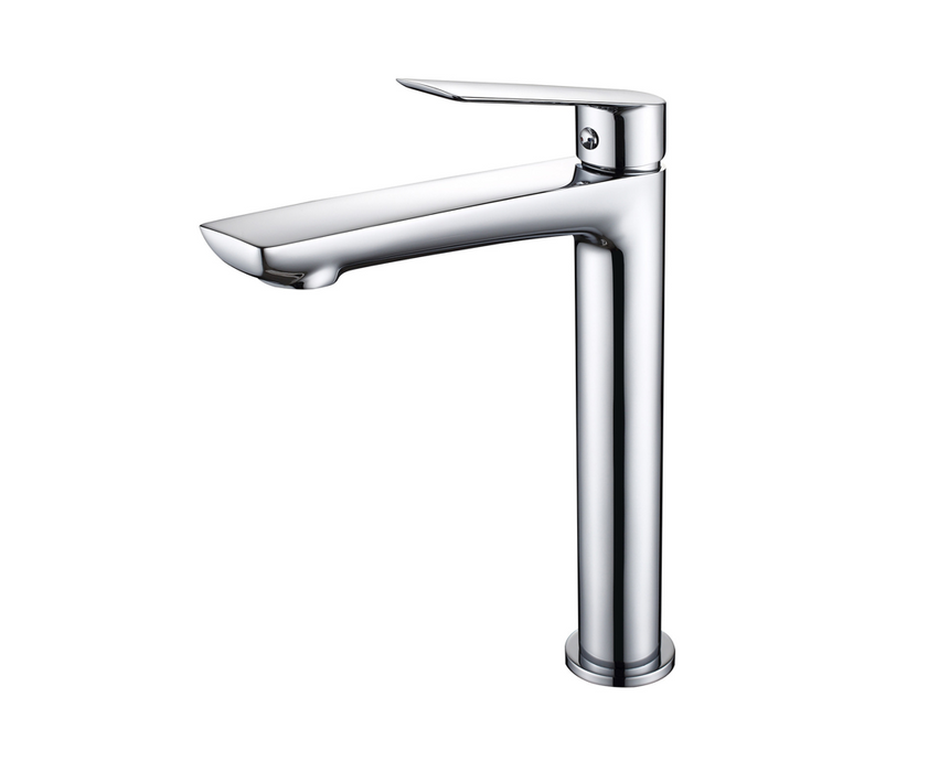 Sleek Chrome Basin Mixer with Click-Clack Waste