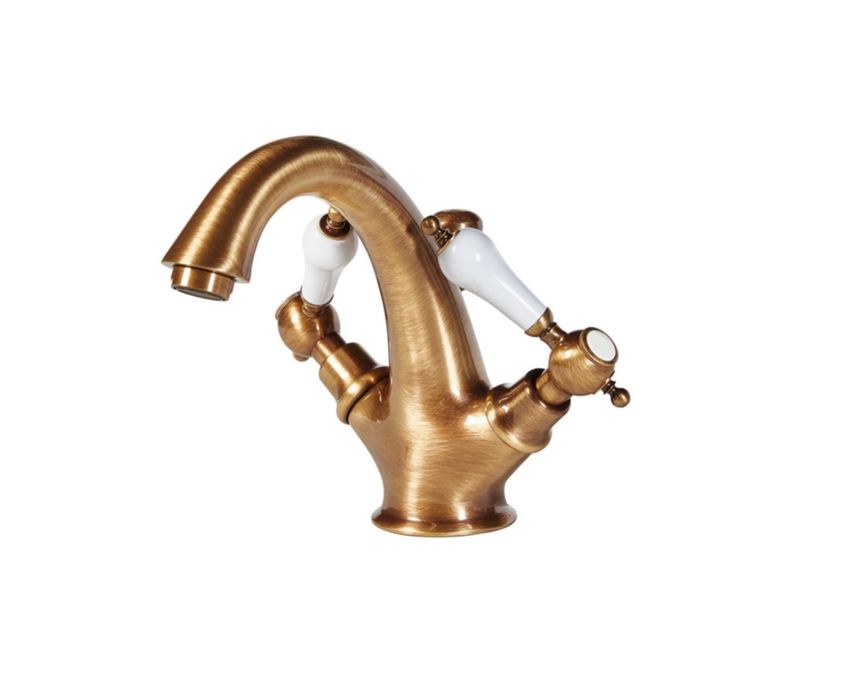 Holborn Etros Brass Basin Mixer with Pop-Up Waste