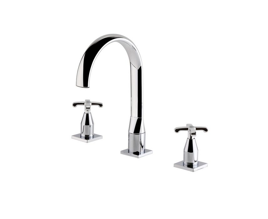Holborn Chancery Chrome 3TH Basin Mixer with Waste