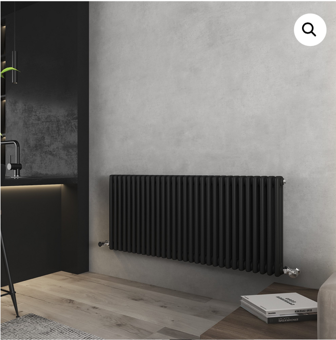 Savoy White Vintage Horizontal Radiator 600 x 821mm