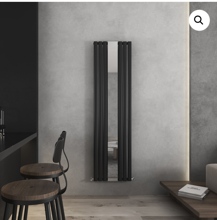 Impresso White Mirrored Radiator 1800 x 499mm