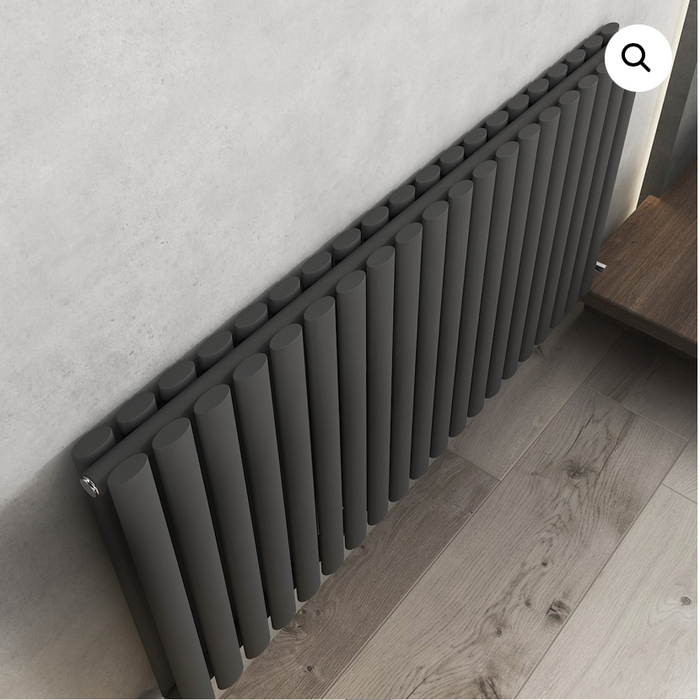 Elle Anthracite Horizontal Double Radiator 600 x 1020mm