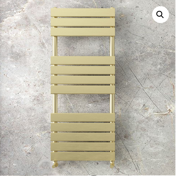 Rimini Brushed Brass Radiator 800 x 350mm