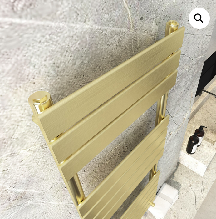 Rimini Brushed Brass Radiator 800 x 350mm