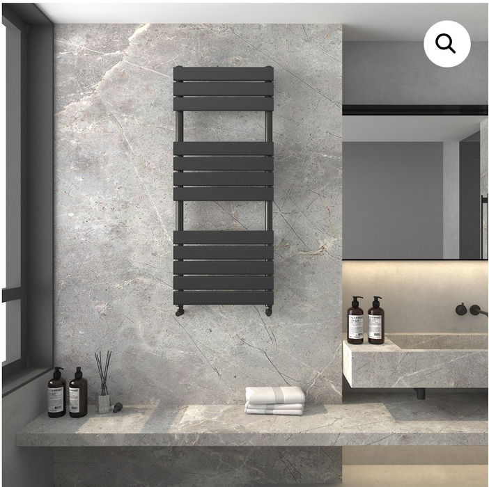 Rimini Noir Black Radiator 1200 x 500mm